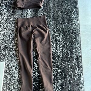 Oner Active Brown Leggings and Top Set